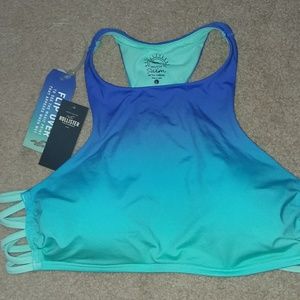 Hollister ombre blue bikini top